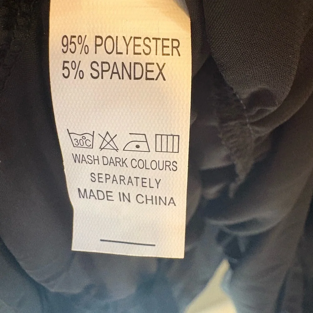 NEW !! Amazing BLACK  cascading tiered maxi dress Size Large.  $75 - Picture 5 of 7